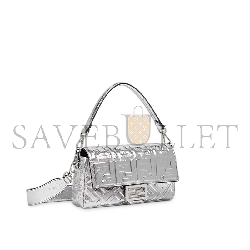 F**di baguette medium silver bag (27*15*6cm)